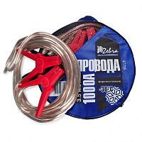 картинка провода пусковые zebra 1000а с прозрачной изоляцией, в сумке, 3.5 м 47795 от магазина Tovar-RF.ru