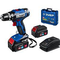 картинка ЗУБР 20В, 2 АКБ (4Ач), в кейсе, дрель-шуруповерт, Профессионал. DL-201-42 от магазина Tovar-RF.ru