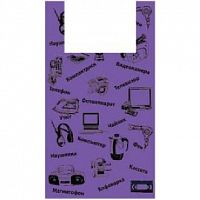 картинка Пакет АРТПЛАСТ (МАЙ02753) майка 36+20x56 - Электроника - фиолетовый от магазина Tovar-RF.ru