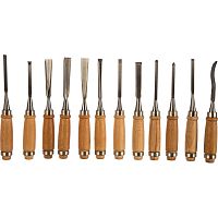 картинка STAYER Набор: Стамески "PROFI" фигурные, с деревянной ручкой, 12шт [1835-H12_z01] от магазина Tovar-RF.ru