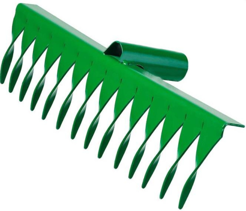 картинка Садовый инструмент РОСТОК 364 x 72 мм, 14 витых зубцов, рабочая поверхность из стали, покрытие краска, без черенка, грабли (39600-14) от магазина Tovar-RF.ru