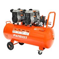картинка Компрессор Patriot поршневой безмасляный WO 80-360 [525301930] { 360 л/мин, 8 бар, 2200 Вт, 80 л, быстросъем и "елочка" с вентилем } от магазина Tovar-RF.ru