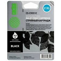 картинка c9351c  cactus картридж струйный cs-c9351c №21xl для hp deskjet 3920/3940/d1360/d1460/d1470/d1560 (20ml), черный  от магазина Tovar-RF.ru