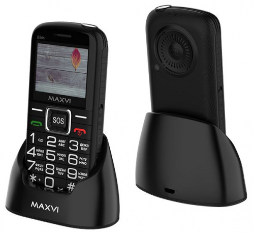 картинка телефон мобильный maxvi b5ds black от магазина Tovar-RF.ru