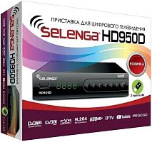 картинка selenga hd950d эфирный dvb-t2/c тв ресивер, тюнер бесплатного iptv, медиаплеер вв3411 от магазина Tovar-RF.ru