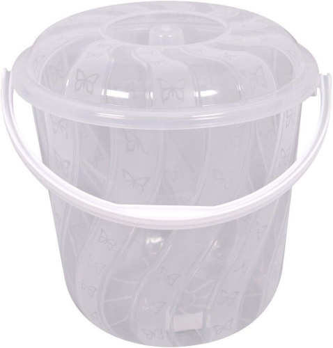 картинка Ведро с крышкой MULTIDOM "Фантазия" БМ76-220 MULTIDOM "Фантазия" БМ76-220 от магазина Tovar-RF.ru