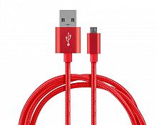 картинка кабель energy et-26 usb/microusb, цвет - красный 104105 от магазина Tovar-RF.ru