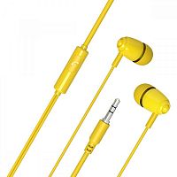 картинка внутриканальные наушники с микрофоном perfeo (pf_c3192_b) alto-m желтый (коробка) от магазина Tovar-RF.ru