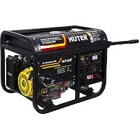 картинка Huter DY6500LXW 64/1/18 Электрогенератор {с колёсами и аккум четырехтактный,5000Вт, 220В/50Гц,81Дб,принудит охлаждение,бак 22 л,расход бенз 374 г/кВтч,расход масла 6,8 г/кВтч,габариты700х535х570 74кг} от магазина Tovar-RF.ru
