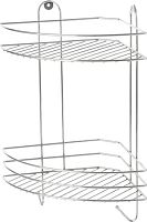 картинка Полка угловая РЫЖИЙ КОТ Полка угловая двухъярусная Vento Plus 23*23*41,5 см хром (310848) от магазина Tovar-RF.ru