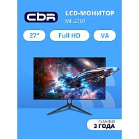 картинка cbr lcd монитор 27" mf-2701, va, fhd 1920x1080, 100гц, 1*hdmi/1*vga, внешний бп, черный, кабель hdmi [lcd-mf2701-opc] от магазина Tovar-RF.ru