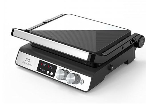 картинка электрический гриль  bq gr3002 чёрный-стальной от магазина Tovar-RF.ru