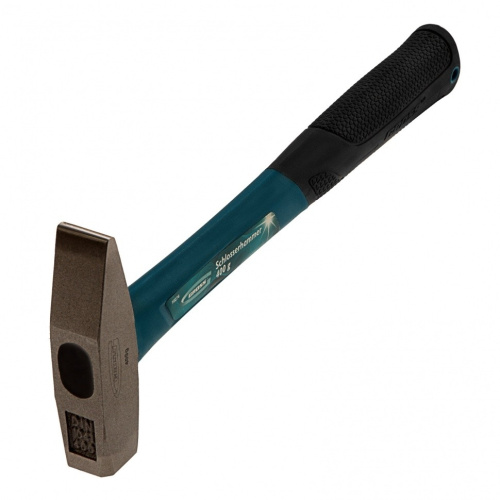 картинка GROSS Молоток слесарный, 400 г, квадратный боек, фибергласовая обрезиненная рукоятка [10274] от магазина Tovar-RF.ru