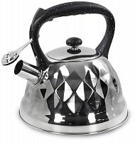 картинка чайник со свистком MARTA MT-3028 черный мрамор (38940) от магазина Tovar-RF.ru