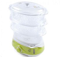 картинка пароварка endever vita-171 белый/зеленый от магазина Tovar-RF.ru