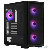 картинка zalman z10 plus, без бп, боковое окно (закаленное стекло), черный,  atx от магазина Tovar-RF.ru