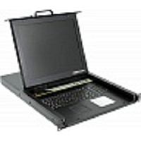 картинка procase e1708 консоль однорельсовая , квм 8 порт, lcd 17'', single rail console kvm 8 port, lcd d-sub, usb, разрешение 1280*1024, 8 кабелей от магазина Tovar-RF.ru