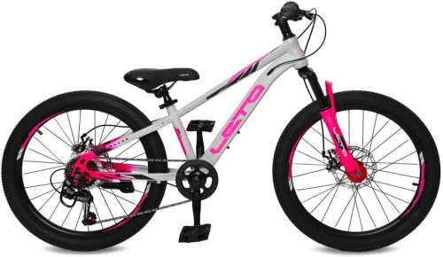 картинка велосипед leto dragon серый/розовый с22003 00-00049041 leto dragon серый/розовый с22003 00-00049041от магазина Tovar-RF.ru