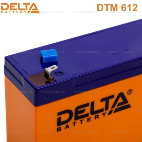 картинка аккумуляторная батарея delta dtm 612 (6v / 12ah) от магазина Tovar-RF.ru фото 3