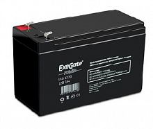 картинка аккумулятор exegate exg1270 аккумулятор 12в/7ач, клеммы f2 универсальные от магазина Tovar-RF.ru