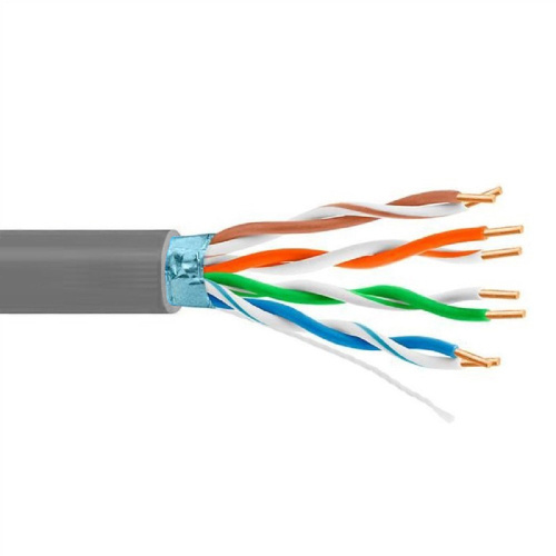 картинка 5bites кабель fs5505-305a витая пара ftp / solid / 5e / 24awg / cca/ pvc / 305m магазин Tovar-RF.ru являющийся официальным дистрибьютором в России картинка 5bites кабель fs5505-305a витая пара ftp / solid / 5e / 24awg / cca/ pvc / 305m от магазина Tovar-RF.ru