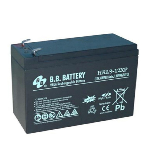 картинка акб b.b. battery hrl 9-12xp (12в 9ач) 218.3 вт/блок, дхшхв 151x65x94 мм, масса 2.75 кг, клеммы f2 от магазина Tovar-RF.ru
