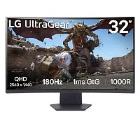 картинка lcd lg 31.5" 32gs60qc-b ultragear {va curved 2560x1440 180hz} от магазина Tovar-RF.ru