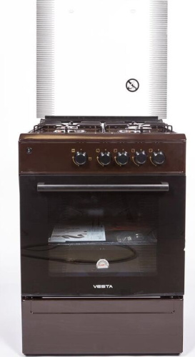 картинка плита газовая vesta bergamo vgg 10-g коричневый гкдух ex vesta bergamo vgg 10-g коричневый гкдух ex от магазина Tovar-RF.ru