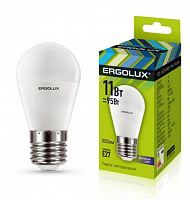 картинка Лампа ERGOLUX (13632) LED-G45-11W-E27-6K от магазина Tovar-RF.ru