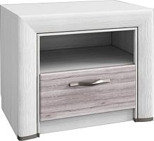 картинка Тумба прикроватная АНРЭКС OLIVIA Тумба прикроватная 1S, цвет вудлайн крем/дуб анкона АНРЭКС OLIVIA Тумба прикроватная 1S, цвет вудлайн крем/дуб анкона от магазина Tovar-RF.ru