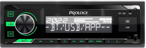 картинка автомагнитола prology gt-160 1din 4x55вт v4.2 пду (prgt160) от магазина Tovar-RF.ru