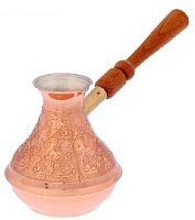 картинка турка tima вк-400c восточная красавица медная 0,4л со сьемной ручкой от магазина Tovar-RF.ru