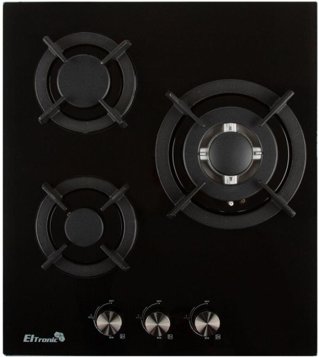 картинка варочная панель eltronic (33-10) 3 конфорки , черный от магазина Tovar-RF.ru