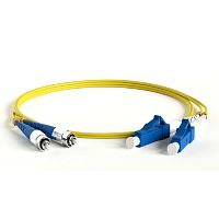 картинка hyperline fc-d2-9-fc/ur-lc/ur-h-5m-lszh-yl (fc-9-fc-lc-upc-5m) патч-корд волоконно-оптический (шнур) sm 9/125 (os2), fc/upc-lc/upc, duplex, lszh, 5 м от магазина Tovar-RF.ru