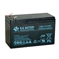 картинка акб b.b. battery hr 4-12 (12в 4ач) дхшхв 134х67х60 мм, масса 1.4 кг клеммы f2 {б0004667} от магазина Tovar-RF.ru