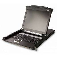 картинка aten cl5708n-ata-rg  8-port ps/2-usb vga single rail lcd kvm switch (cl5708nr) от магазина Tovar-RF.ru
