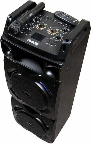 картинка dialog oscar ao-220 - акустическая колонка 1.0, 100w rms, караоке с беспр.микр, bt+fm+usb+sd+gt вход dialog ao-220 oscar 1.0 от магазина Tovar-RF.ru