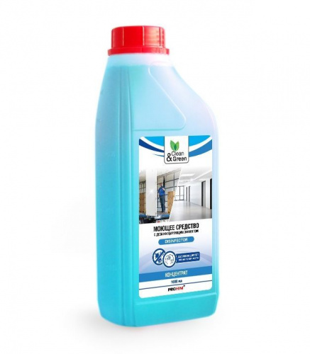 картинка Моющее средство CLEAN&GREEN CG8005 с дезинфицирующим эффектом Disinfector (концентрат) 1 л. от магазина Tovar-RF.ru
