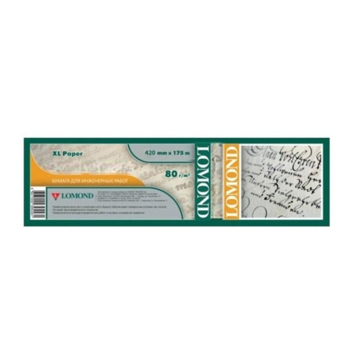 картинка LOMOND 1209129 Бумага Lomond 80г/м2, 420мм*175м*76мм, офсет,  инженерная от магазина Tovar-RF.ru