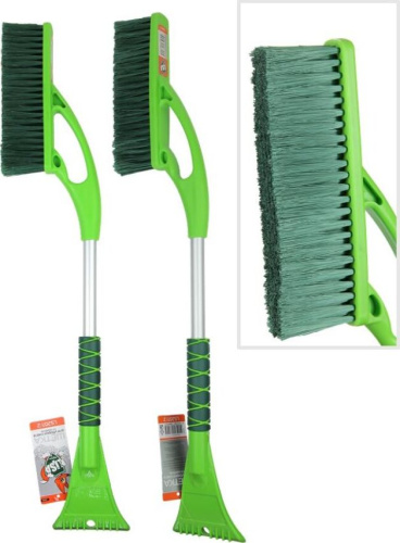 картинка щетка li-sa ls207/2 cо скребком, поролоновая ручка, длинная щетина, салатово-зеленая (72см) 48318 li-sa ls207/2 cо скребком, поролоновая ручка, длинная щетина, салатово-зеленая (72см) 48318 от магазина Tovar-RF.ru
