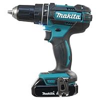 картинка Makita DHP482SYE Дрель ак(уд), [DHP482SYE] {18В,2x1.5Ач Li-ion,БЗП-13мм,0-600\1900об\м,62\36Нм,1.8кг,чем,XPT} от магазина Tovar-RF.ru
