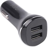 картинка автомобильное зарядное устройство avs a07281s usb 2 порта uc-322 (2,4а, черный) (black edition) от магазина Tovar-RF.ru