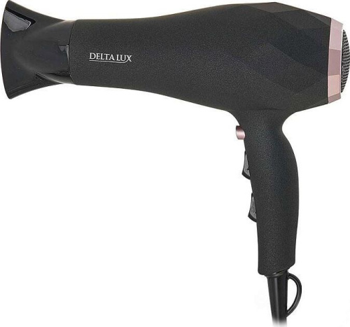 картинка фен delta lux dl-0941 black/pink gold от магазина Tovar-RF.ru