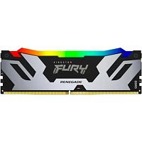 картинка kingston ddr5 dimm 24gb 7200mhz kf572c38rsa-24 fury renegade silver/black rgb rtl gaming pc5-57600 cl38 288-pin 1.45в single rank с радиатором ret от магазина Tovar-RF.ru