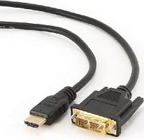 картинка кабель dvi gembird/cablexpert (04257) cc-hdmi-dvi-6 - 1.8 м от магазина Tovar-RF.ru