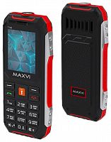 картинка телефон мобильный maxvi t100 red от магазина Tovar-RF.ru