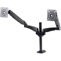 картинка Kromax OFFICE-12 черный  Настольный кронштейн для двух мониторов 15"-32" (до 2х6кг) от магазина Tovar-RF.ru