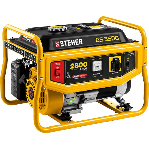 картинка STEHER Бензиновый генератор, 2800 Вт [GS-3500] от магазина Tovar-RF.ru
