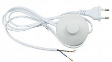 картинка сетевой шнур с вилкой и выключателем uniel (ul-00004434) ucx-c20/02a-170 white от магазина Tovar-RF.ru