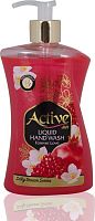 картинка Жидкое мыло ACTIVE Жидкое мыло жемчужное 450 мл. С дозатором. Гранат и цветок (511801637) от магазина Tovar-RF.ru